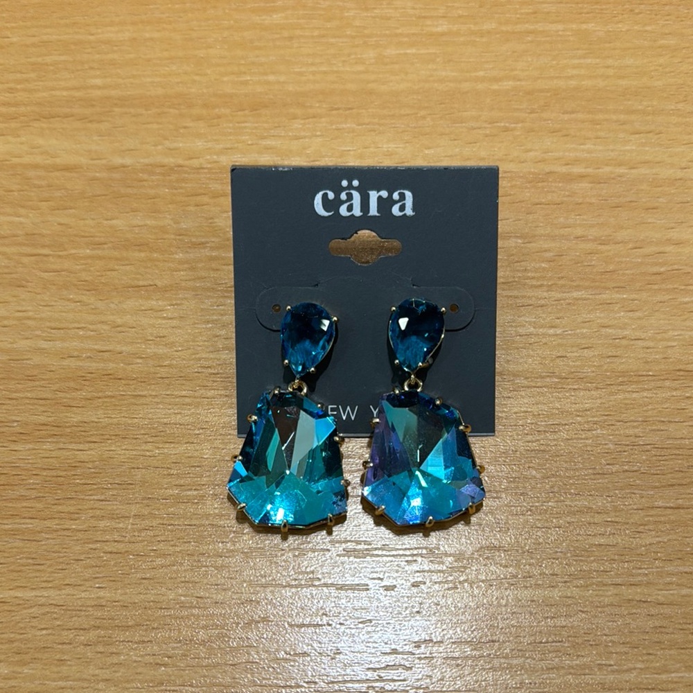 Cara Blue Statement Earrings